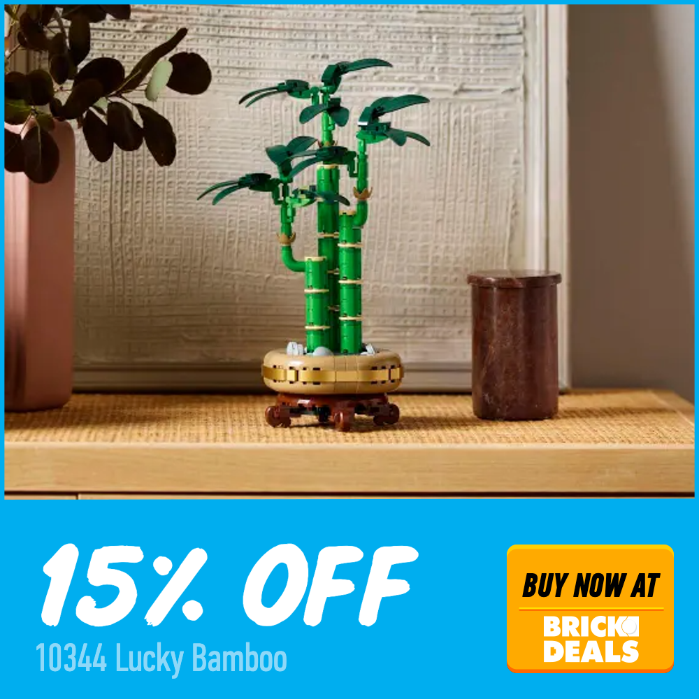 LEGO Botanicals 10344 Lucky Bamboo 15 off Brick Deals deal card