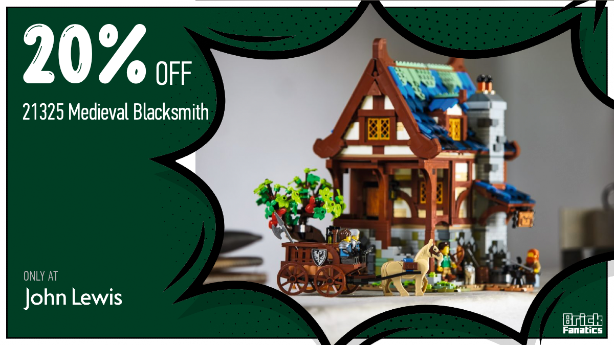 Grab LEGO Ideas 21325 Medieval Blacksmith with massive John Lewis discount