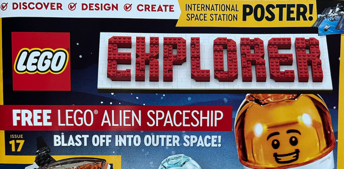 LEGO Explorer magazine issue 17 includes free alien spaceship set